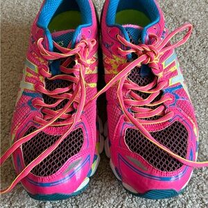 Asics Pink and Blue Running Shoes